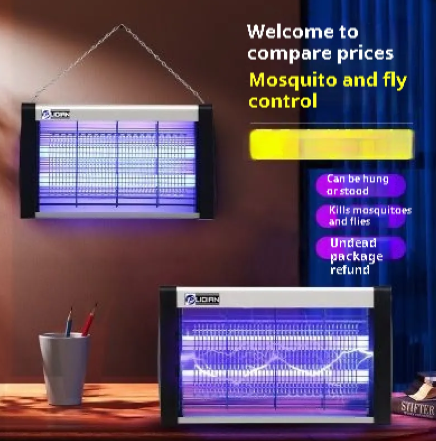 Lámpara Mata Moscas y Mosquitos Eléctrica de Interior