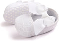 Adorable Baby Girls' Princess Bowknot Soft Sole Crib Sneakers for First Steps