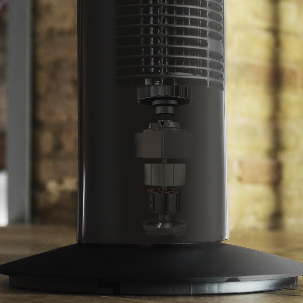 Cecotec Ventilador De Torre Digital Con Temporizador Y Mando a Distancia Energysilence 890 Skyline. 50 W, 30'' (76Cm) De Altura, Oscilación, Motor De Cobre, 3 Velocidades, 3 Modos, Negro