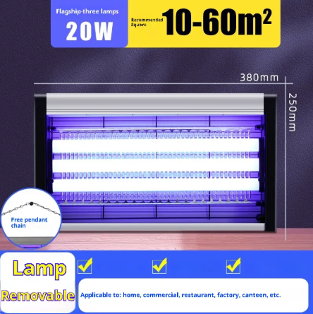 Lámpara Mata Moscas y Mosquitos Eléctrica de Interior