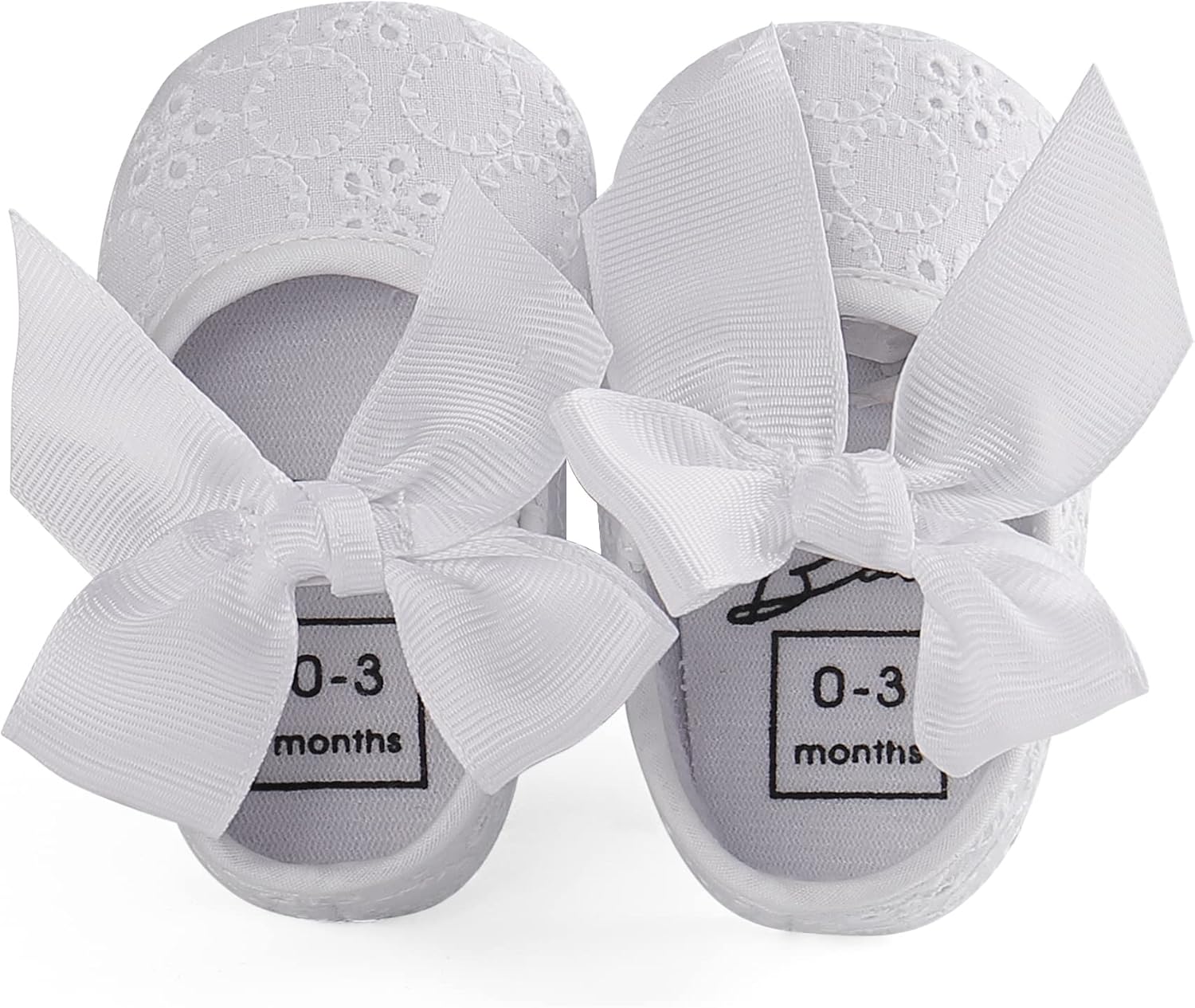 Adorable Baby Girls' Princess Bowknot Soft Sole Crib Sneakers for First Steps