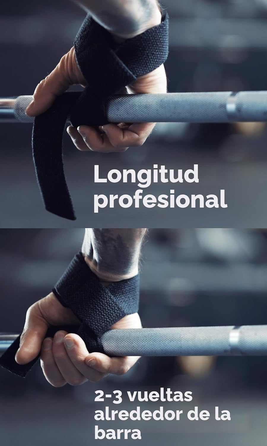 Fitgriff® Straps Gym - Correas Levantamiento De Pesas Para Lifting, Gimnasio - Accesorios Fitness Mujer Y Hombre