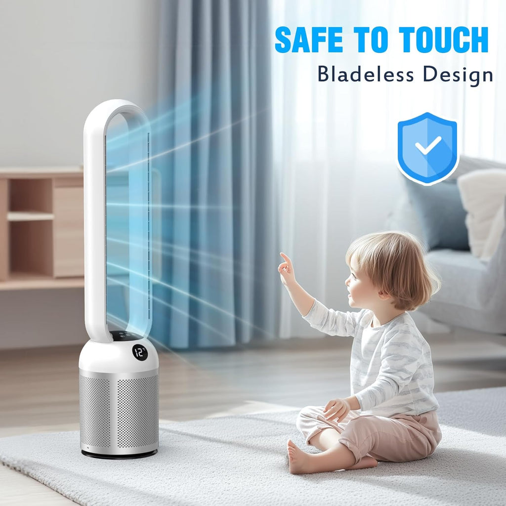 Ventilador Torre Silencioso, 24 Velocità, Oscillante a 90°, Display a LED, Timer 12 Ore, Ventilador De Torre per Camera Da Letto, Oficina, Salas De Estar Y Cocinas