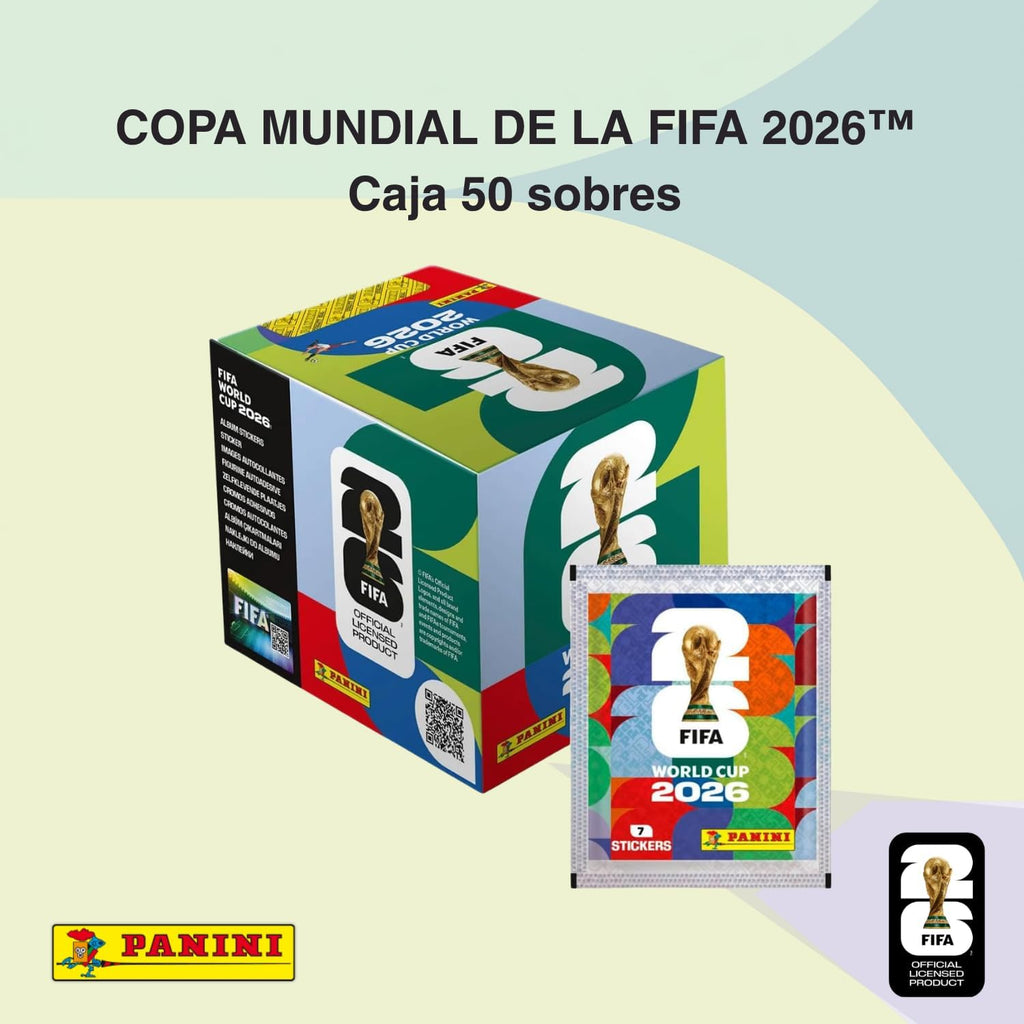 Panini FIFA World Cup 2026 Official Sticker Collection Box - 50 Packs of Exciting Stickers to Kickstart Your Collection!