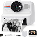 Camara Fotos Infantil Instantanea, HD/1080P Cámara Instantánea Para Niños Con Tarjeta De 32G Y Papel De Impresión, Camara Fotos Infantil Divertidos Regalos De Juguete Para Niños De 3 a 12 Años