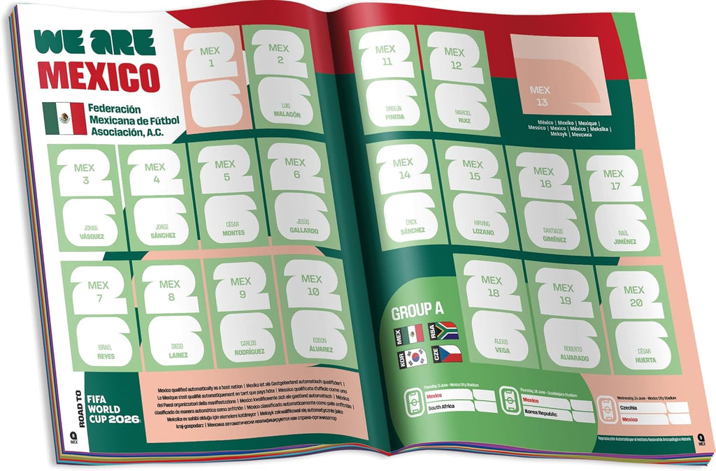 Descubre el Álbum de Calcomanías de la Copa Mundial de la FIFA 2026: Organiza y Muestra Tu Colección Multicolor