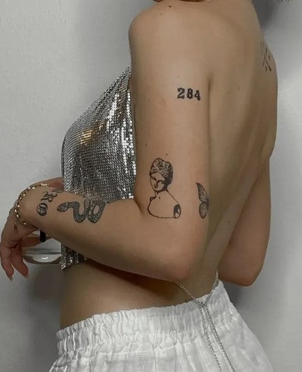 Backless Sequin Shiny Crop Top