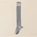 1/4Pairs Women over Knee Thigh High Socks Black White Striped Women Sexy Long Stockings Academic Style Solid Corlor Socks